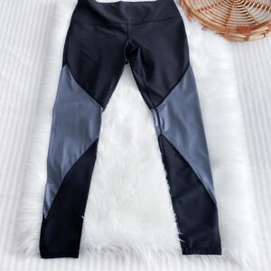 Yoga Democracy The Skinny On Your Leggings Black Gray High Rise NEW